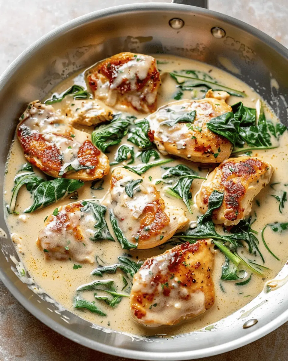 Creamy Chicken Florentine with Turkey Bacon for a Cozy Dinner