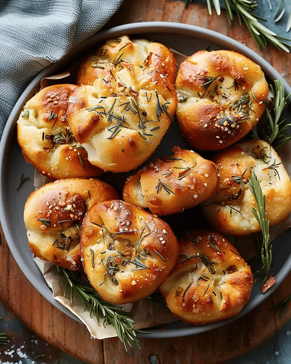 Easy Garlic Rosemary Focaccia Muffins: A Cozy Homemade Treat