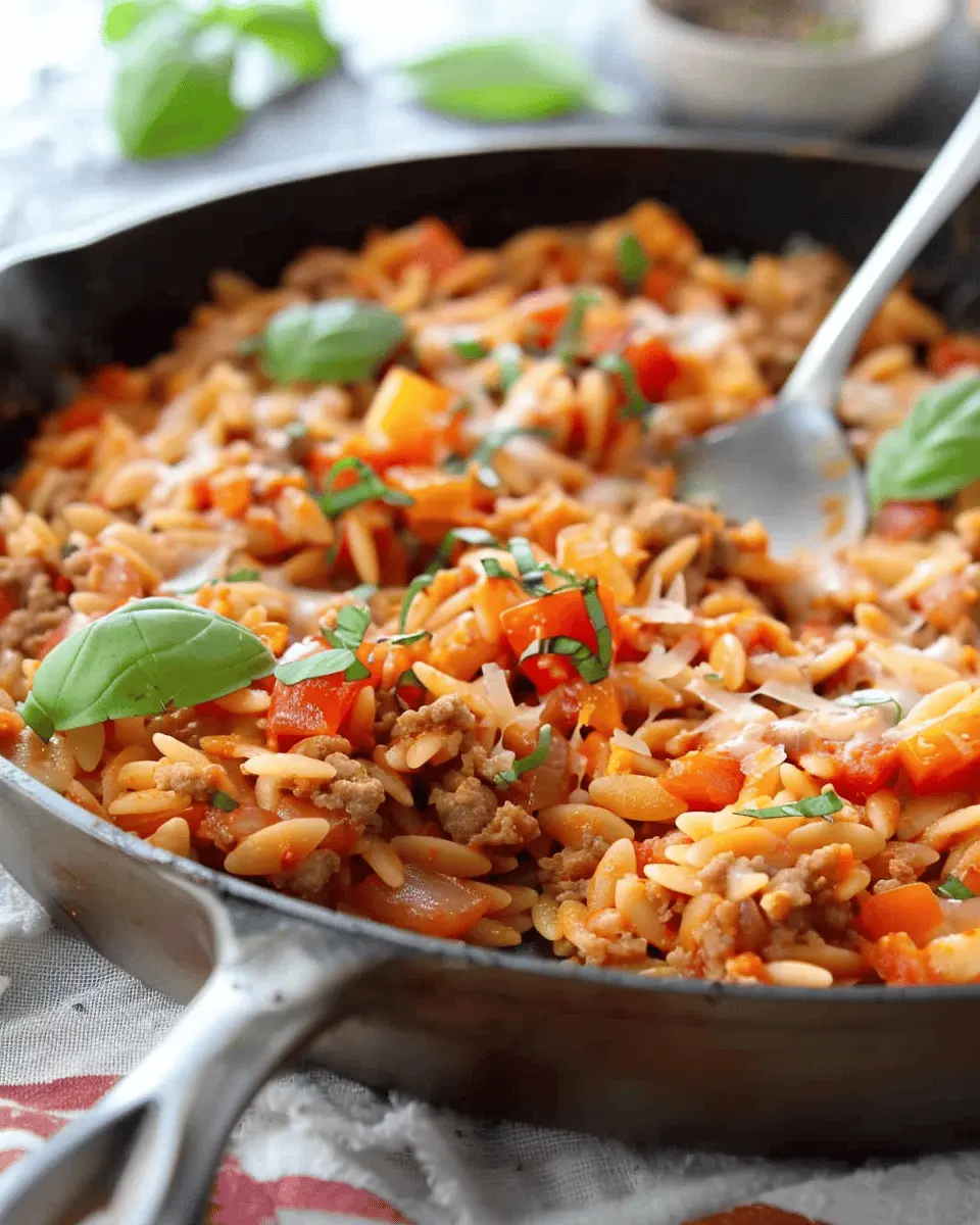 Ground Turkey Orzo Skillet: A Quick and Delicious Dinner Solution