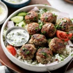 Healthy Greek Turkey Meatballs With Tzatziki
