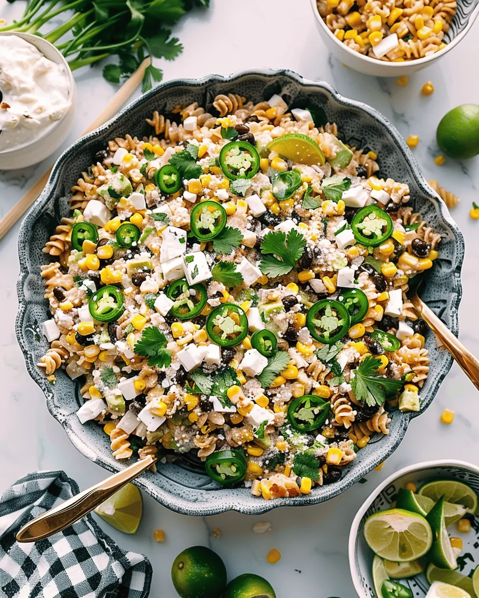 Mexican Street Corn Pasta Salad: Easy Flavorful Summer Delight