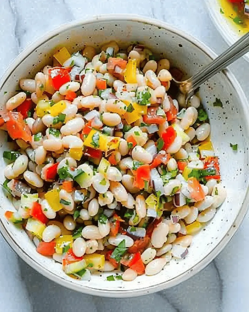 Rainbow White Bean Salad: The Best Healthy Twist for Summer