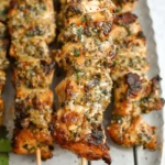 Ranch Garlic Parmesan Chicken Skewers