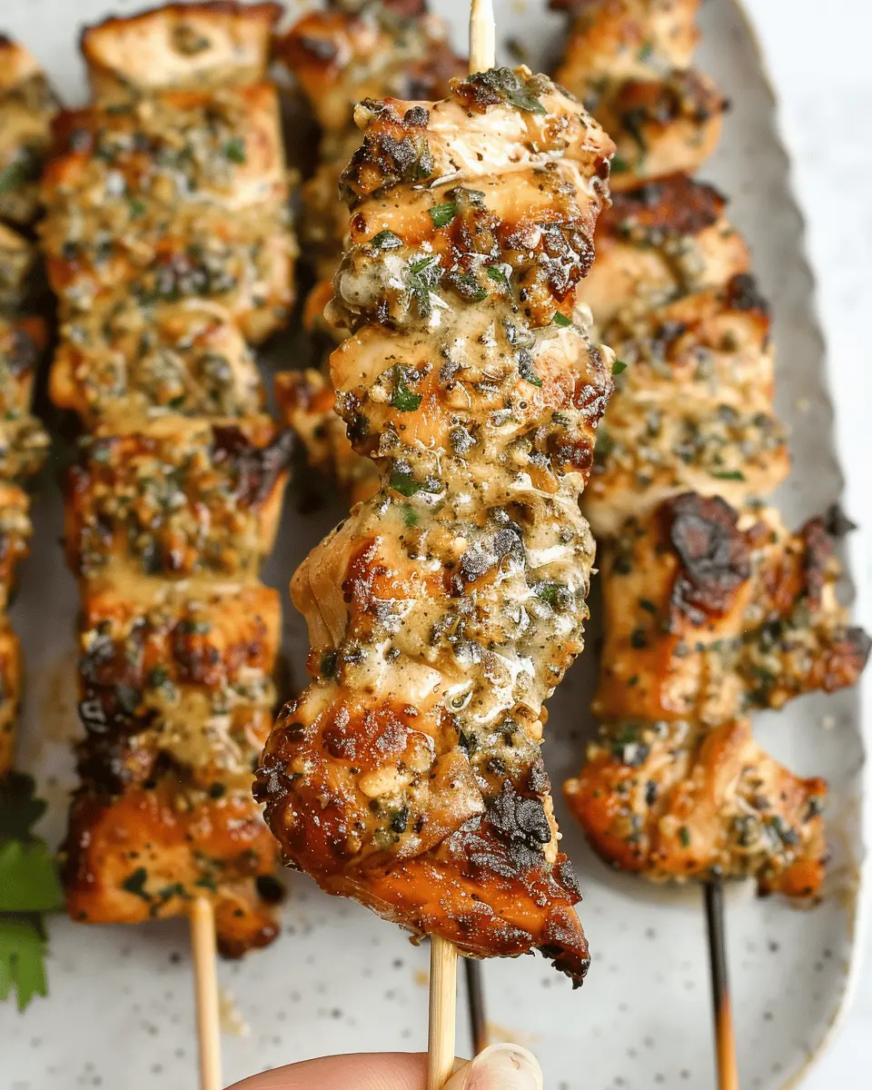 Ranch Garlic Parmesan Chicken Skewers: Easy 30-Minute Delight