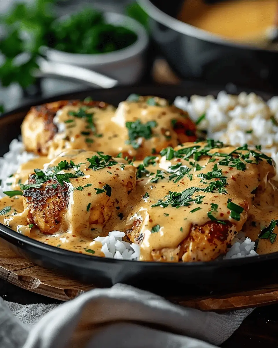Sizzle Up Creamy Smothered Chicken and Rice for a Cozy Dinner