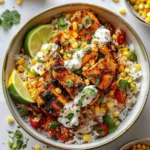 Street Corn Chicken Rice Bowl