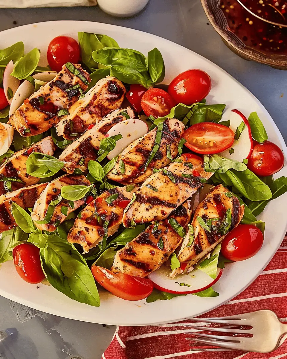 Chicken Caprese Salad Packed with 39 Grams of Protein Per Serving