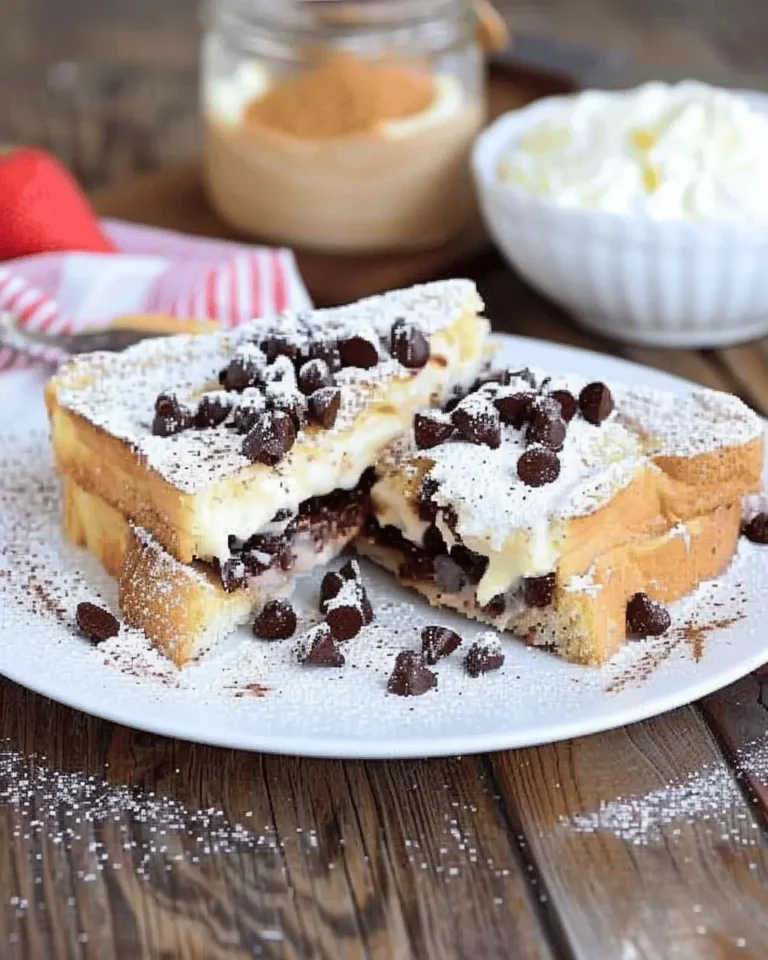 Cannoli Stuffed French Toast