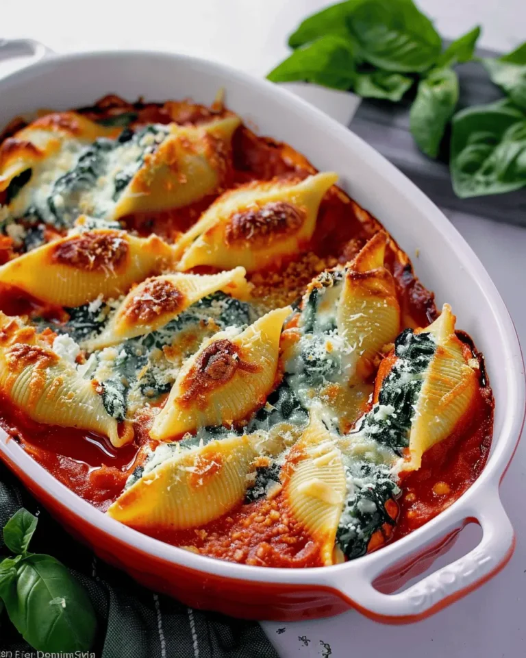 Spinach and Ricotta Stuffed Shells
