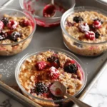 Triple Berry Baked Oats Meal Prep