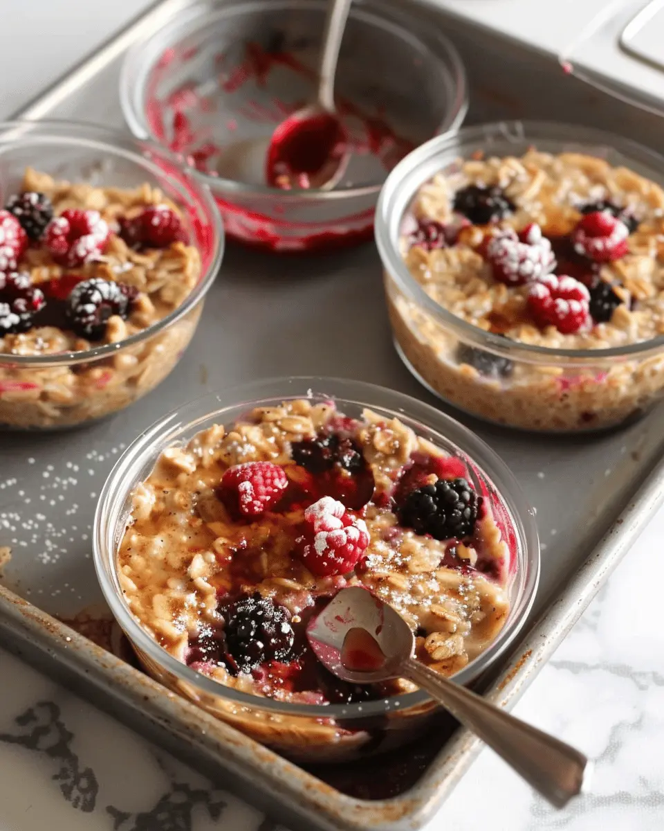 Triple Berry Baked Oats Meal Prep: Easy and Delicious Start to Your Day