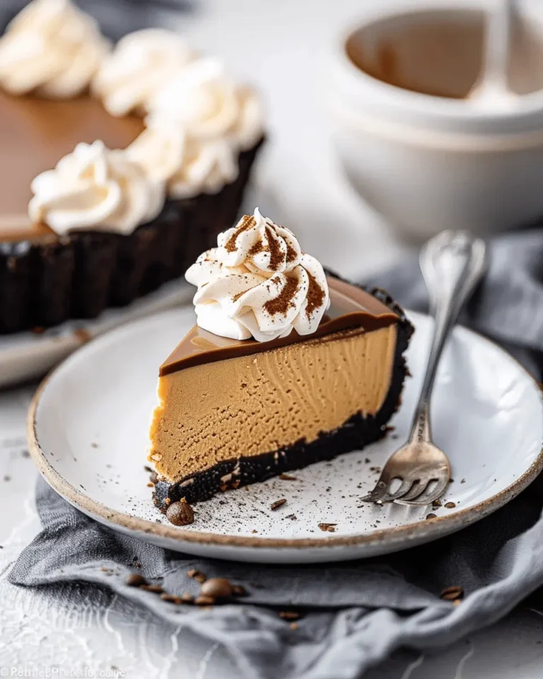 Silky Coffee Cheesecake with Chocolate Ganache
