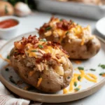 Crack Chicken Stuffed Baked Potatoes
