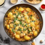 Garlic Chicken Gnocchi Skillet