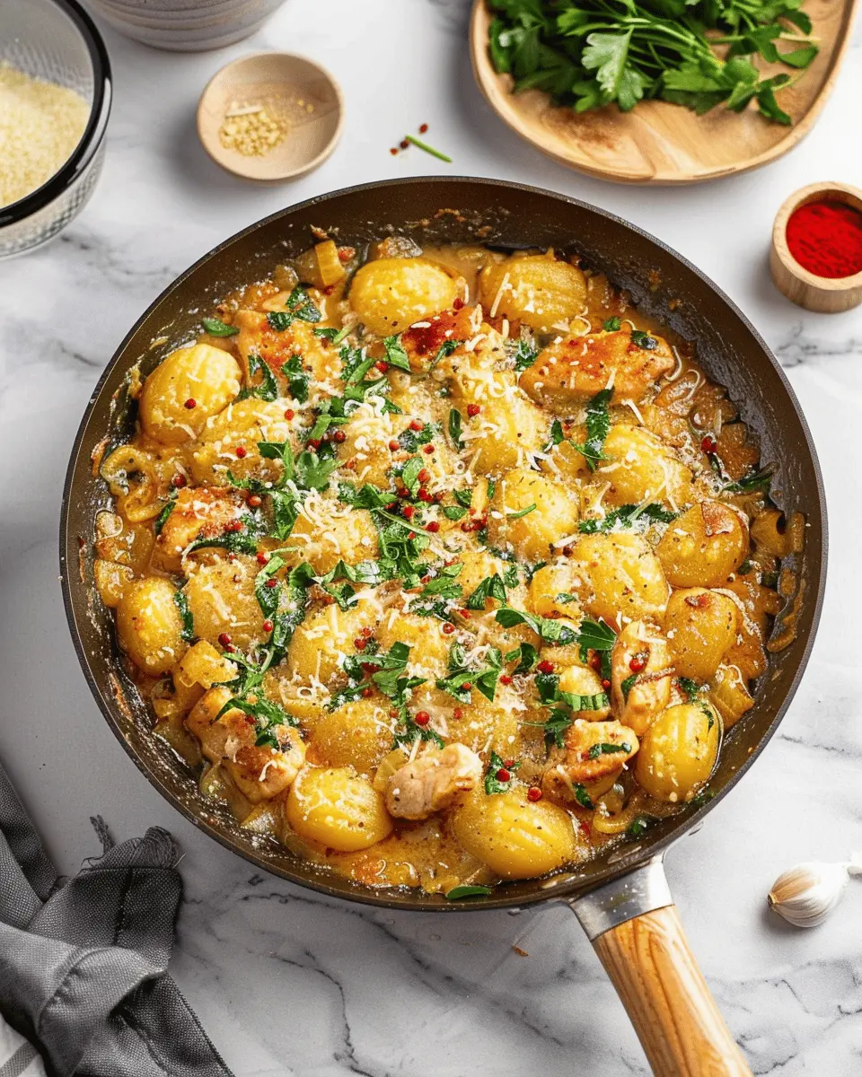 Garlic Chicken Gnocchi Skillet: Easy Comfort Food Delight