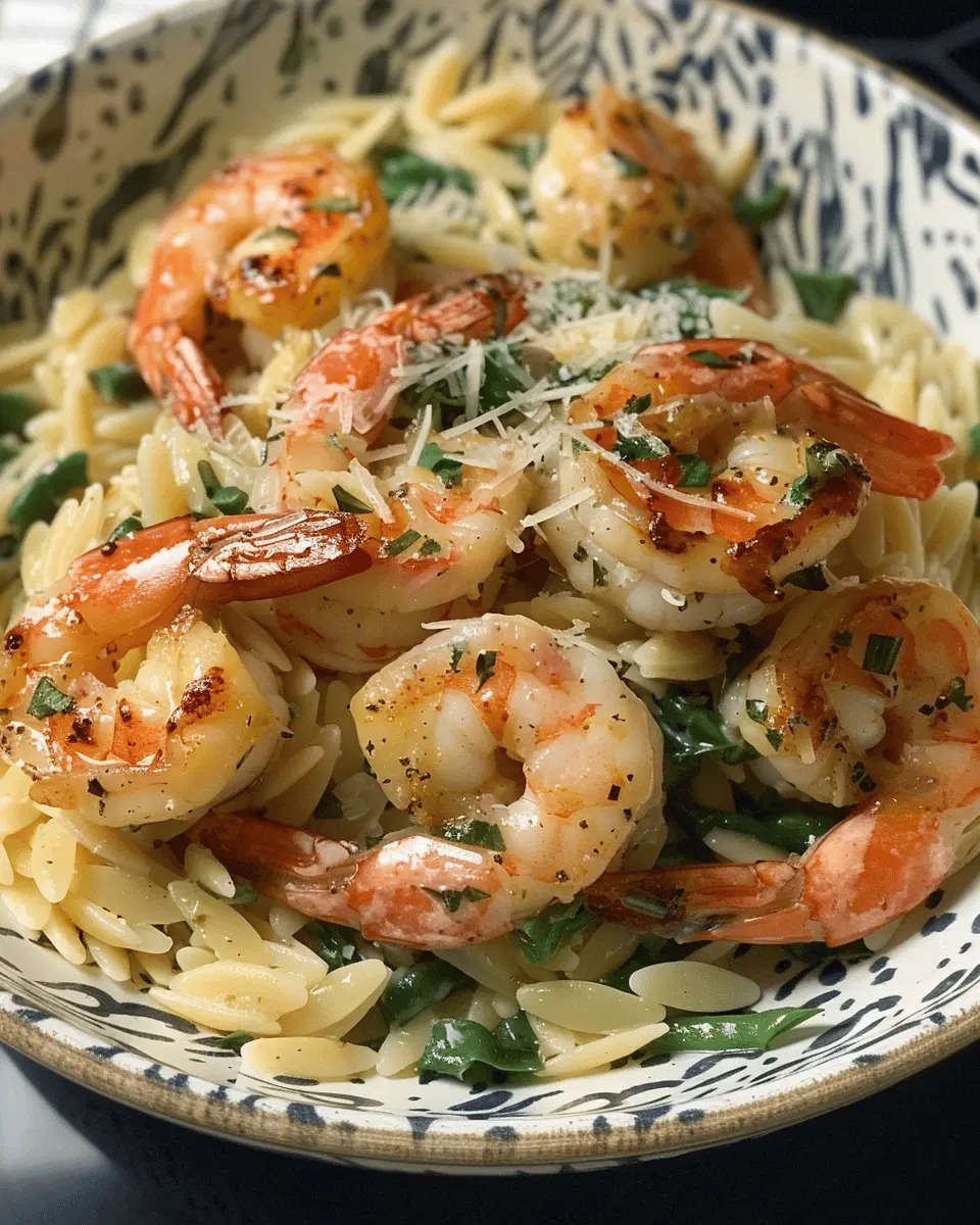 One Pan Creamy Parmesan Orzo with Shrimp: Easy Comfort Cooking