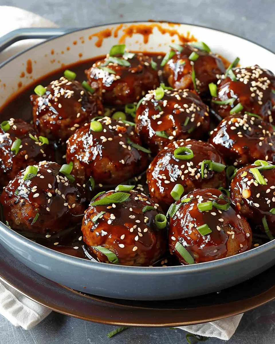 Korean Barbecue Style Meatballs: Juicy Turkey Bacon & Beef Delight