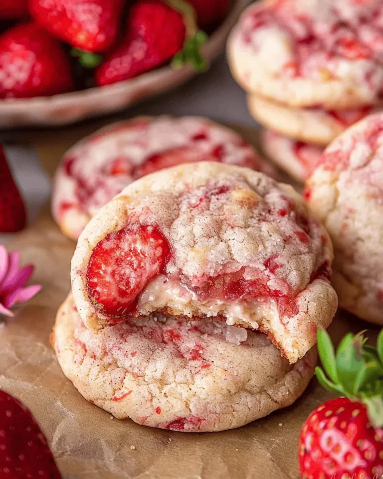 Strawberry Cheesecake Cookies