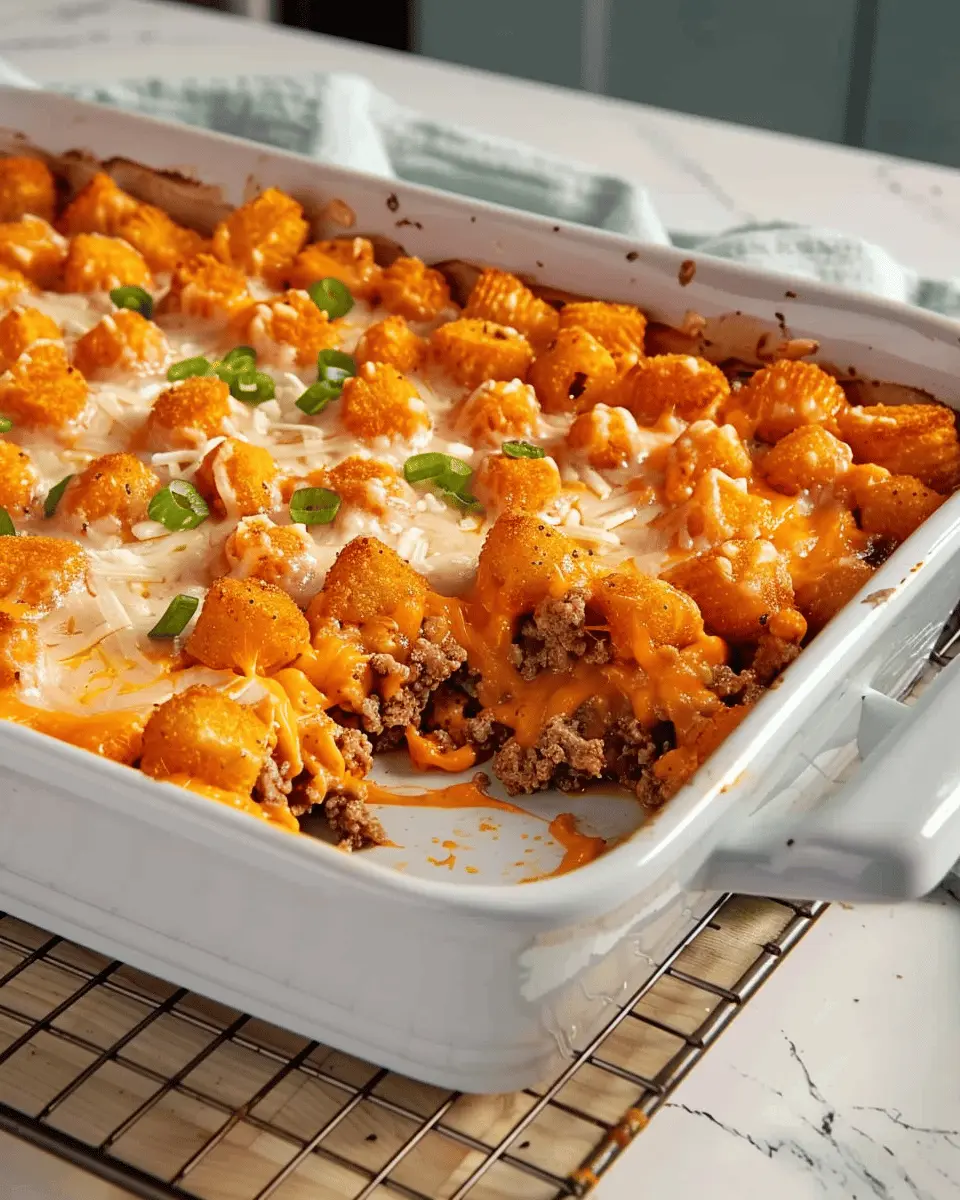 Tater Tot Casserole: Easy Turkey Bacon and Chicken Ham Delight