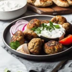 Chicken Kofta with Yogurt Sauce