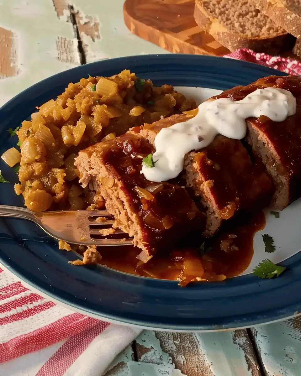 French Onion Meatloaf with Turkey Bacon: An Easy Comfort Classic