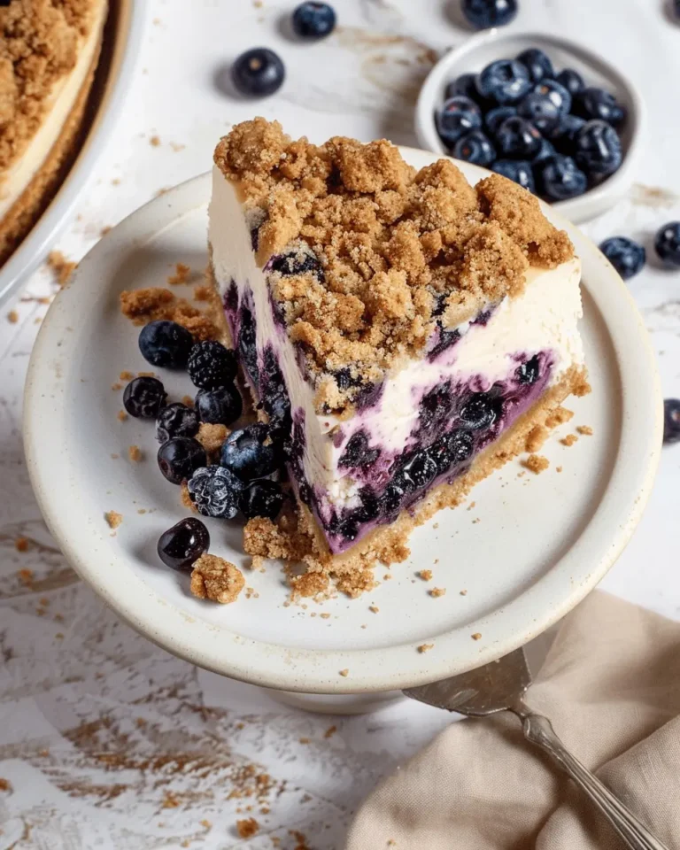 Blueberry Crumble Cheesecake