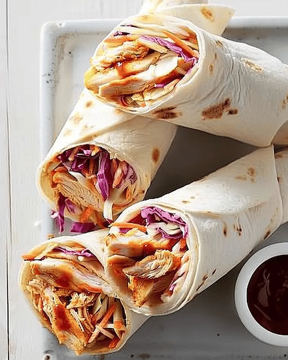 Barbecue Chicken Wraps: Easy Recipe with Tangy Coleslaw Twist