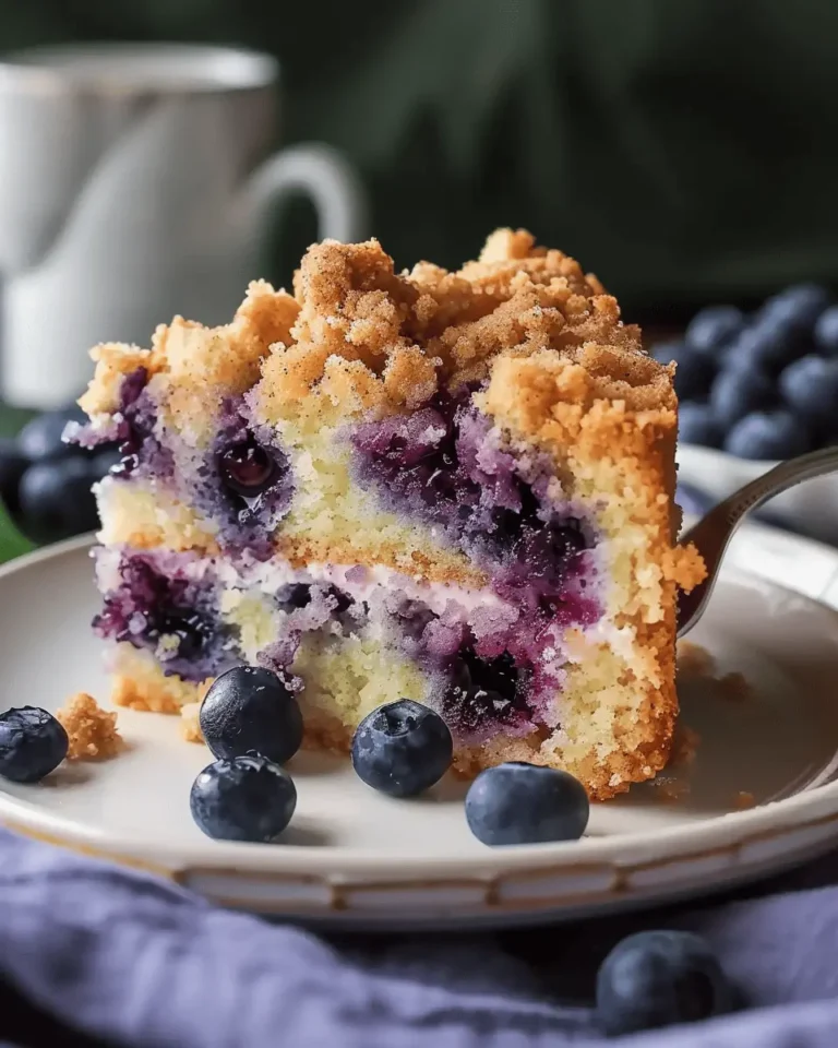 Blueberry Cream Cheese Crumb Cake