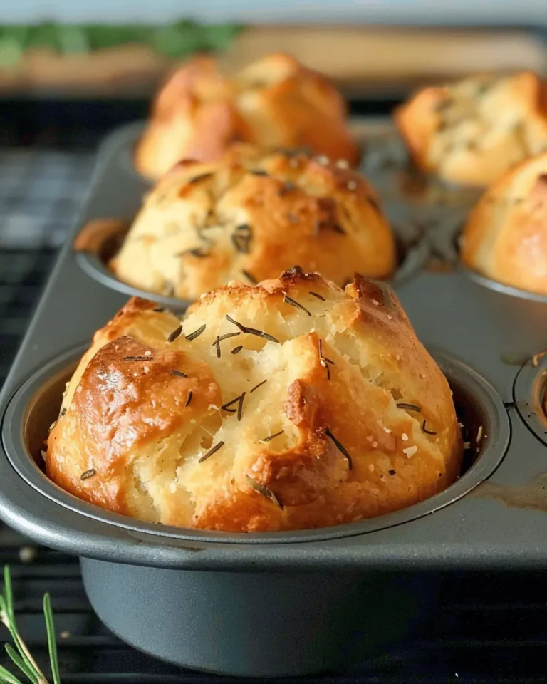 Rosemary Garlic Focaccia Muffins