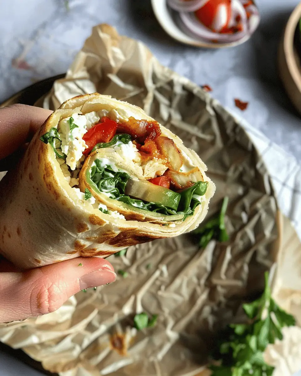 Viral Cottage Cheese Wrap: Easy Turkey Bacon & Chicken Ham Delight