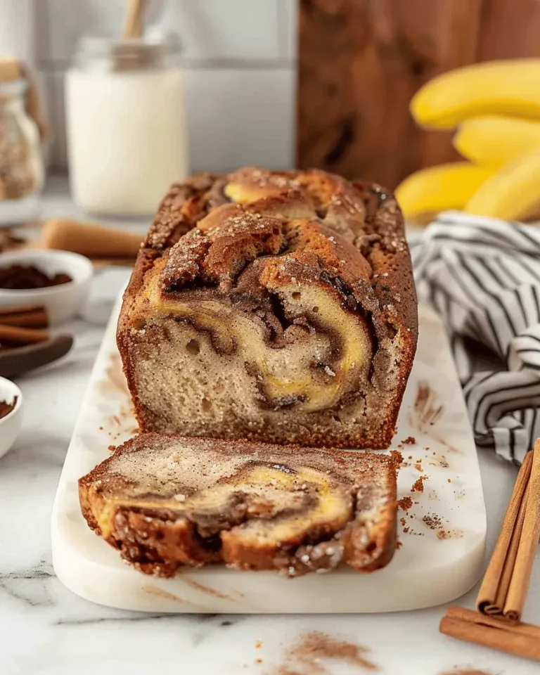 Cinnamon Swirled Banana Bread