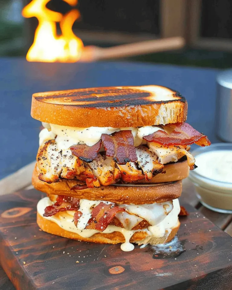 Chicken Bacon Ranch Patty Melt