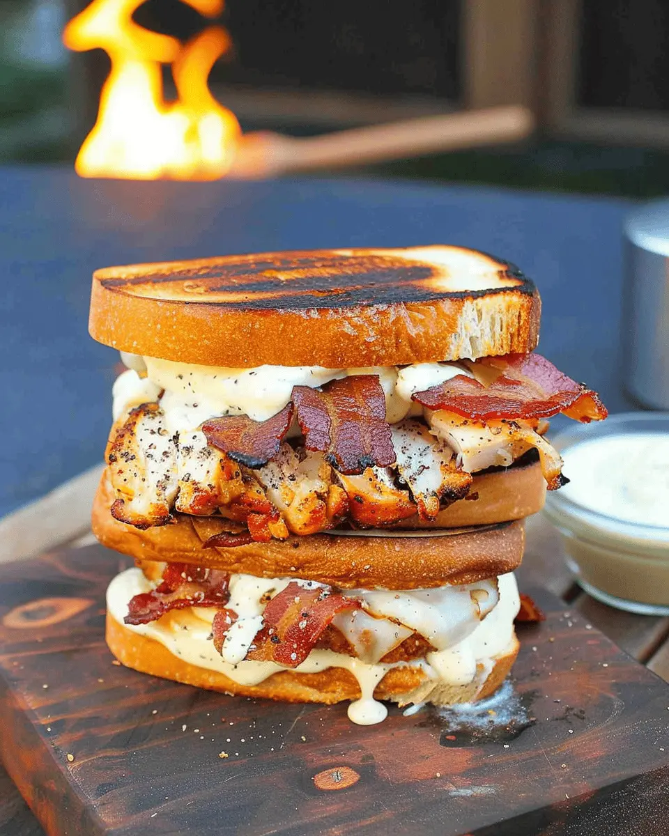 Chicken Bacon Ranch Patty Melt: Indulgent Comfort Food Delight