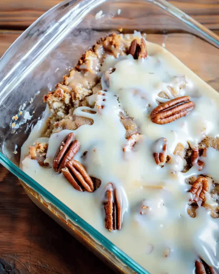 Butter Pecan Praline Poke Cake