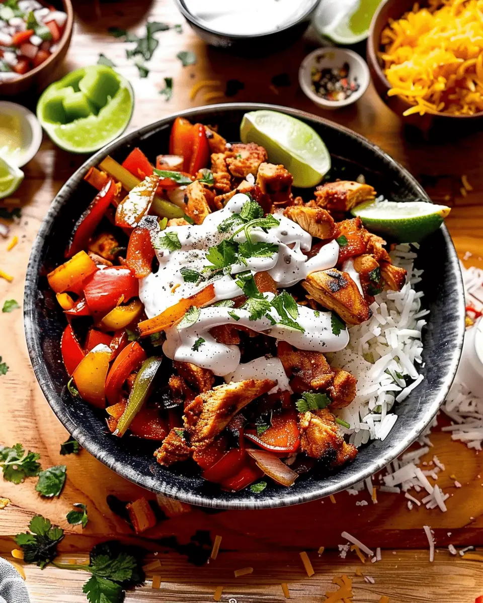 Chicken Fajita Bowl: Easy & Flavorful Dinner Delight at Home