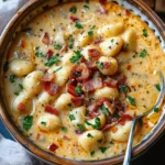 Best Easy Soup Recipes : Bacon Cheddar Gnocchi Soup