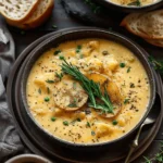 Best Easy Soup Recipes : Hearty Cheddar Garlic Herb Potato Soup