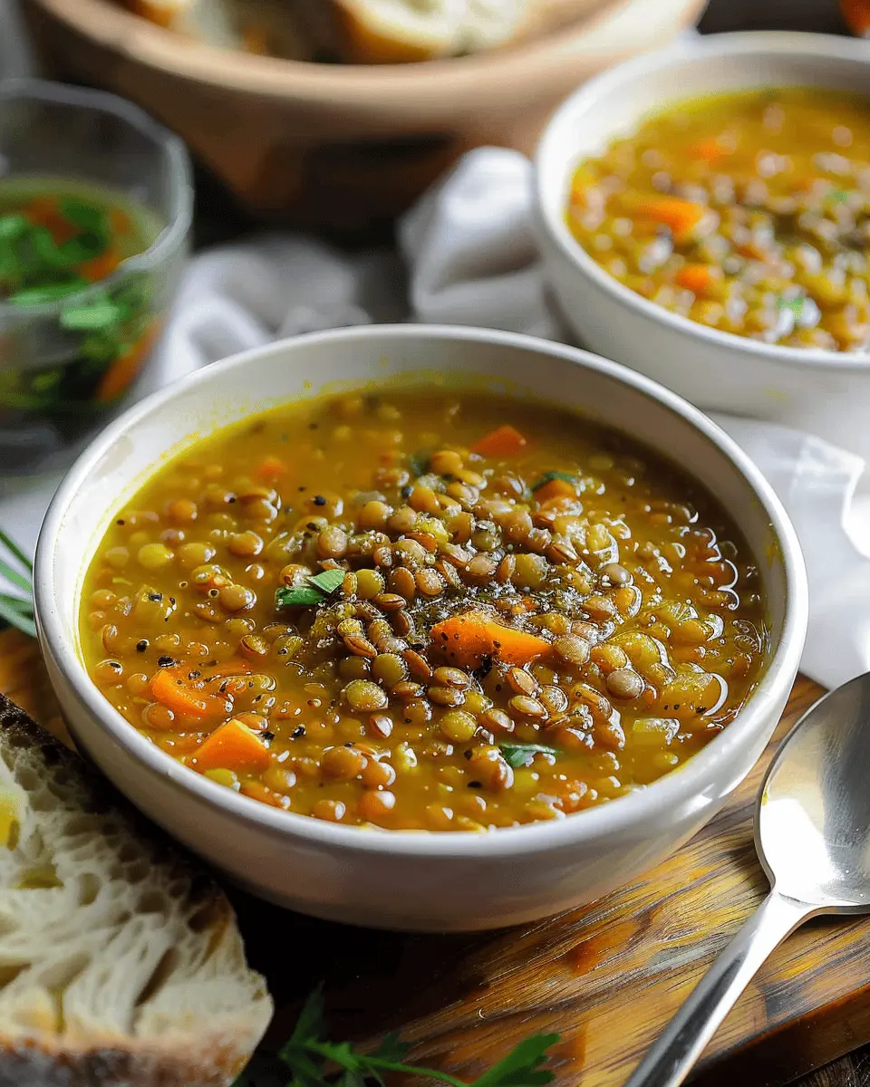 Best Easy Soup Recipes: Hearty Mediterranean Lentil Soup Delight