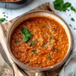 Best Easy Soup Recipes : Vegan Coconut Tomato Lentil Soup