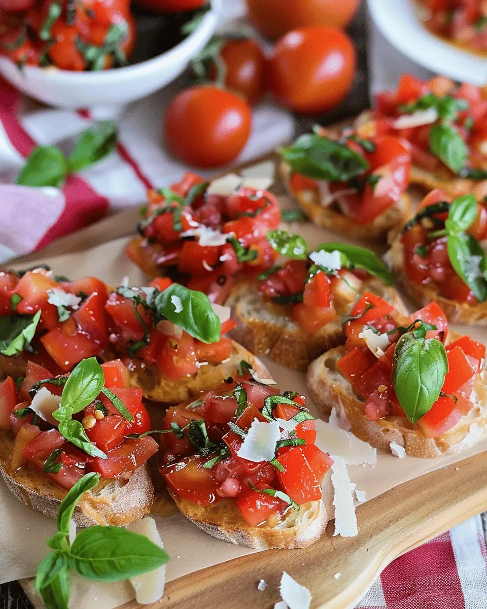 Easy Best Appetizers Recipes: Bruschetta Dip with Turkey Bacon Delight