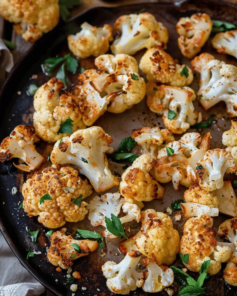 easy best appetizers recipes: Delightful Easy Roasted Cauliflower Recipe