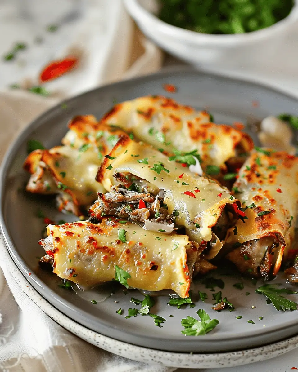 Easy Best Appetizers Recipes: Indulgent Keto Philly Cheesesteak Roll Ups
