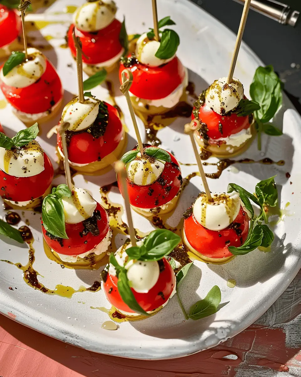 Easy Best Appetizers Recipes: Delicious Mini Caprese Bites to Wow Guests