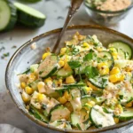 Easy Best Appetizers recipes : Street Corn Creamy Cucumber Salad