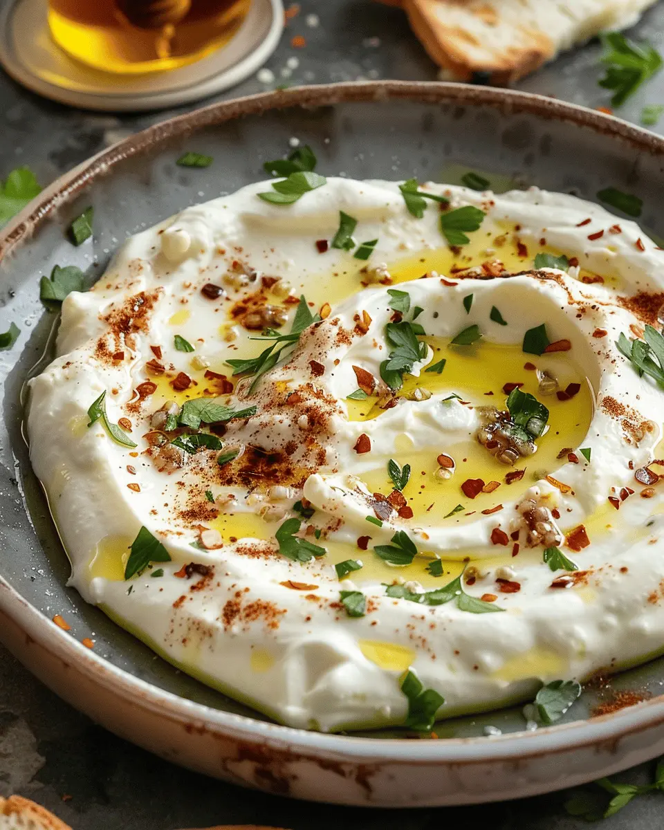 Easy Best Appetizers Recipes: Whipped Ricotta Dip with Hot Honey