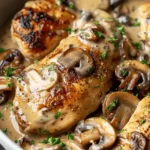 Easy Cheap Dinner Ideas : Creamy Mushroom Chicken
