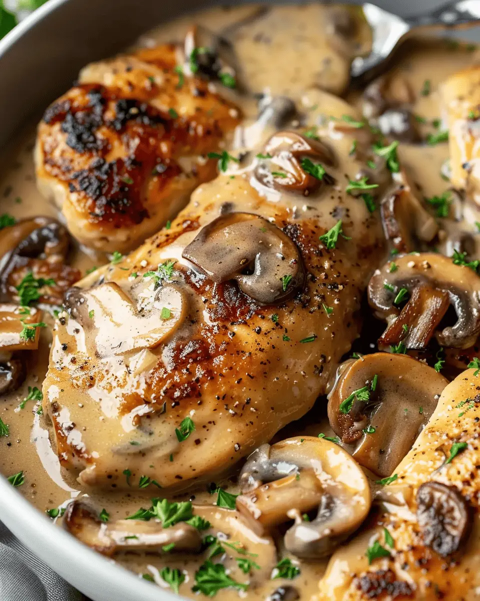 Easy Cheap Dinner Ideas: Creamy Mushroom Chicken Delight