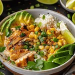Easy Cheap Dinner Ideas : Street Corn Chicken Rice Bowls