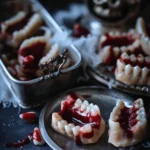 Easy Halloween food ideas : Gruesome Human Candy Teeth