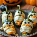 Easy Halloween food ideas : Mummy Jalapeño Poppers